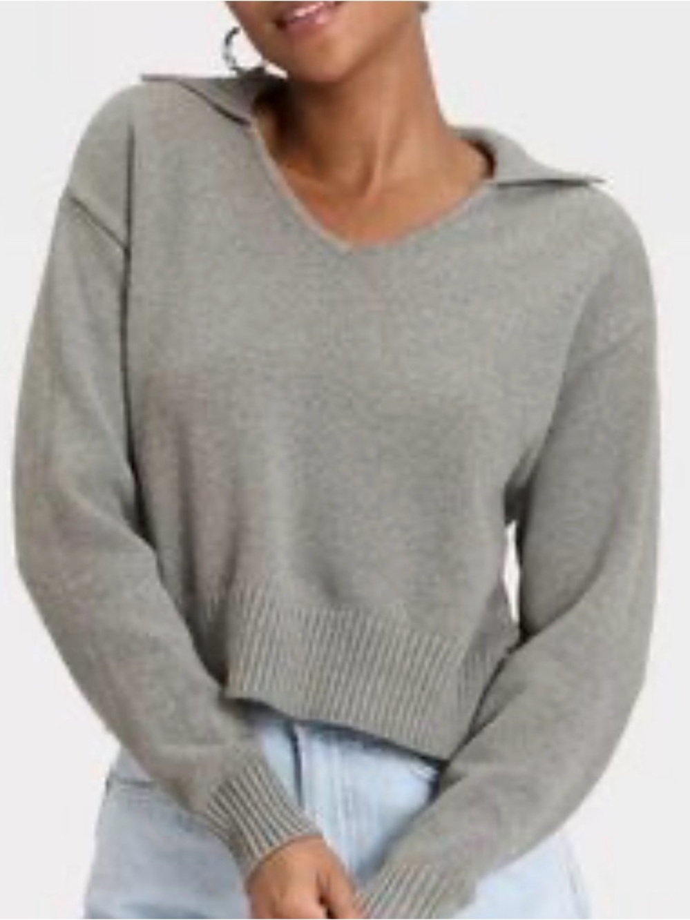 NWT Universal Threads Knit Pull Over Sweater Sz M Peterpan Collar Cotton Preppy